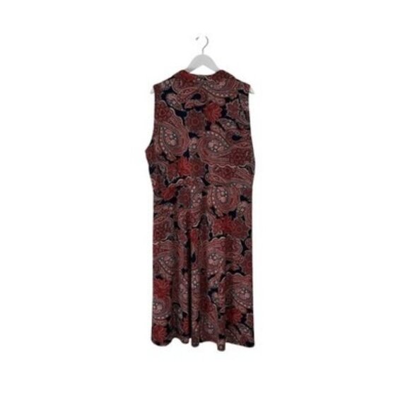 Tommy Hilfiger Paisley Midi Dress Plus Size 20W - Picture 3 of 3